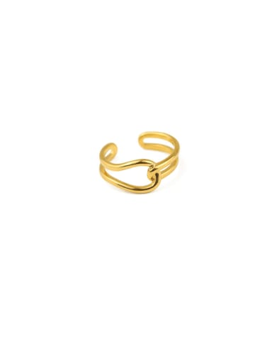 Wide ring face Stainless steel Geometric Minimalist Band Ring