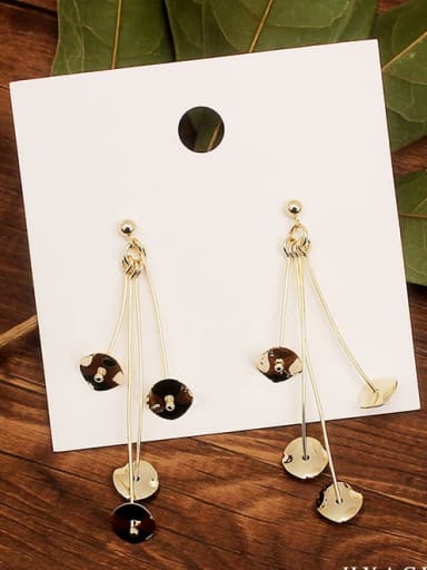 14K Gold Plated Brass 14K Gold Plated Trend Drop Trend Korean Fashion Earring