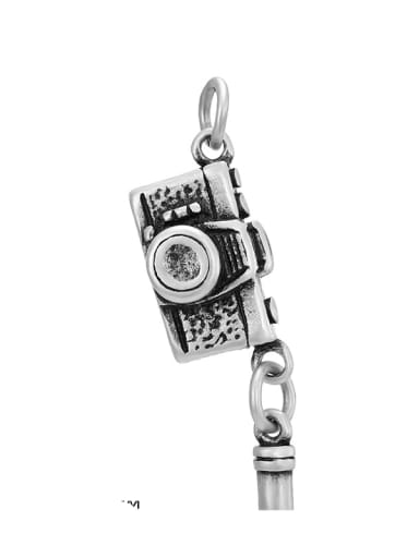 Stainless steel 3d camera model pendant DIY accessories