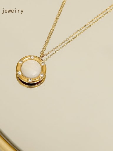 Copper Shell Geometric Minimalist Trend Korean Fashion Necklace