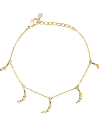 Brass Cubic Zirconia Multi Color Friut Cute Bracelet