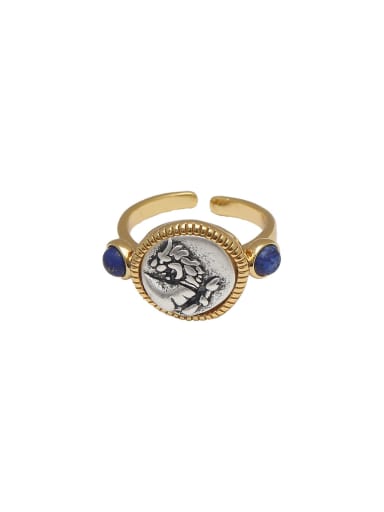 Brass Coin Vintage Band Ring
