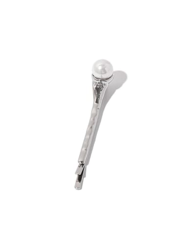 Highlight pearl Scepter hairpin Brass Cubic Zirconia Hip Hop Flower Hair Pin