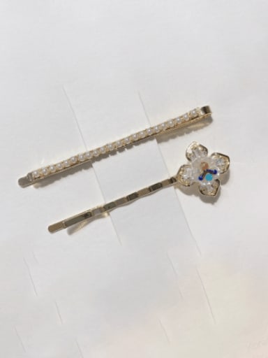 Alloy Imitation Pearl Flower  Trend   Hair Pin