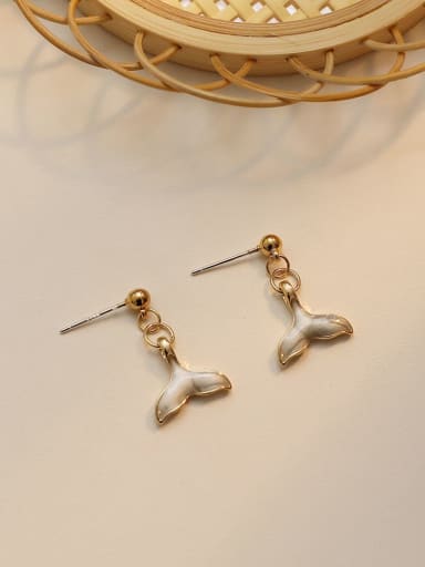 Copper Imitation Pearl Geometric Cute Drop Trend Korean Fashion Earring