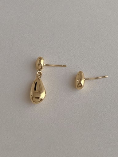 L 113 gold Alloy Water Drop Minimalist Drop Earring
