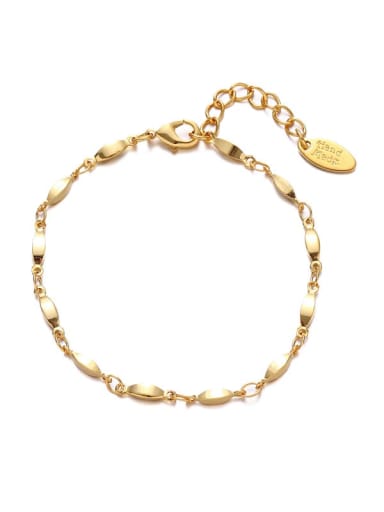 Bracelet Brass Minimalist Irregular Bracelet and Necklace Set