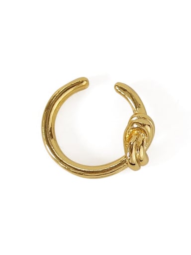 Brass Line knot Vintage Single Earring