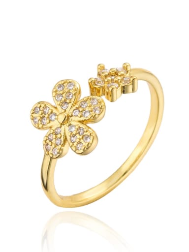11746 Brass Cubic Zirconia Butterfly Vintage Band Ring