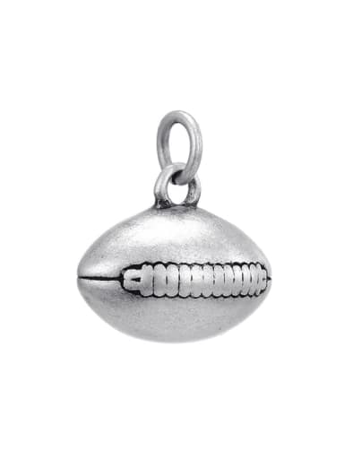 custom stainless steel rugby pendant diy jewelry accessories