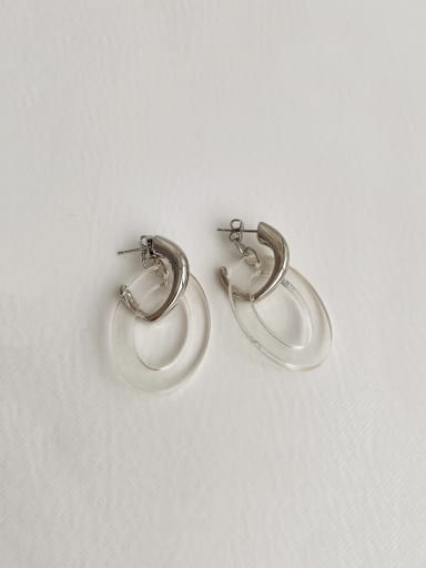 Alloy Resin transparent design Geometric Vintage Drop Earring