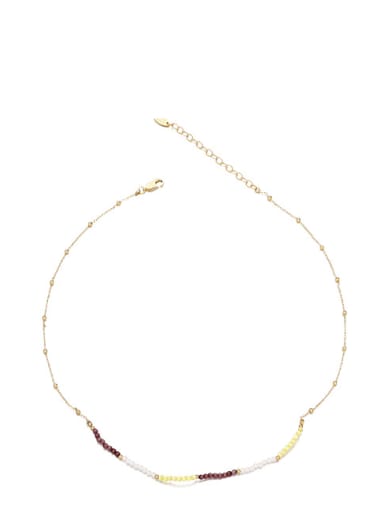 custom Brass MGB beads Heart Bohemia Necklace