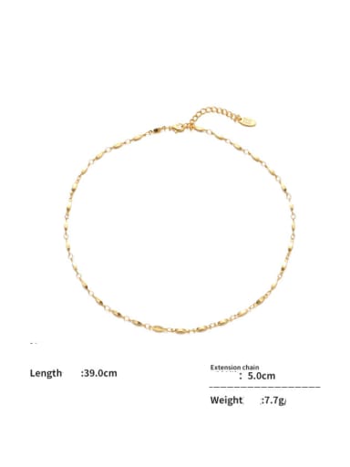 Necklace Brass Minimalist Irregular Bracelet and Necklace Set
