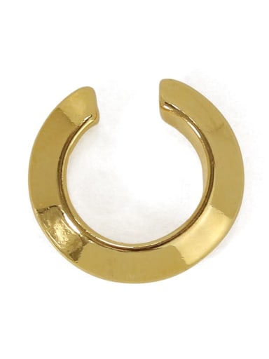 Brass  Smooth Geometric Minimalist Single Earring Single