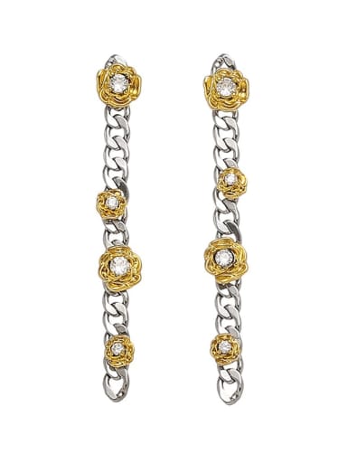 Brass Flower Vintage Hollow Chain Necklace