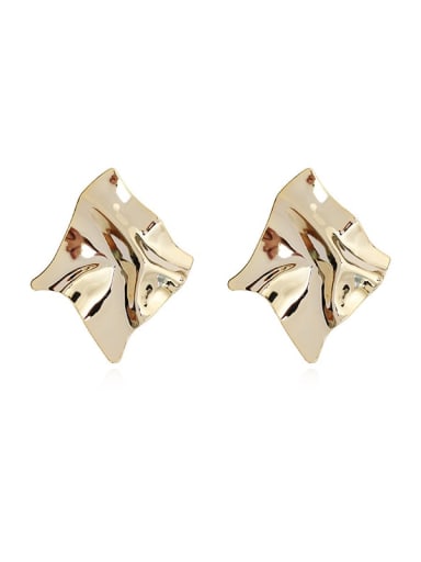 Copper  Smooth Ethnic Stud Trend Korean Fashion Earring