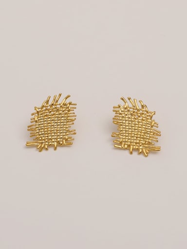 Brass Geometric Vintage Stud Trend Korean Fashion Earring