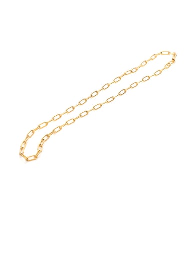 Thick chain necklace Titanium Steel Geometric Minimalist Necklace