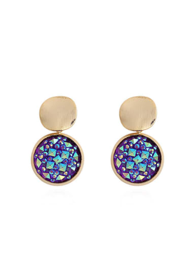 Copper Imitation pearls Geometric Minimalist Stud Trend Korean Fashion Earring