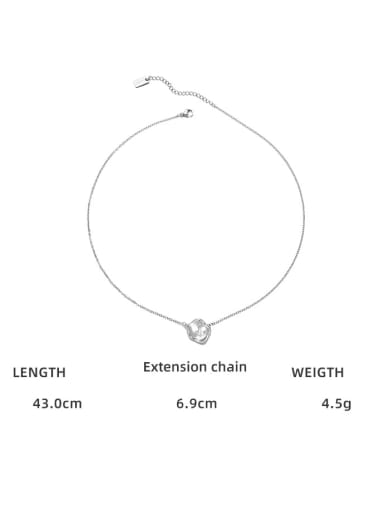 Hanging tag necklace Titanium Steel Natural Stone Irregular Trend Necklace