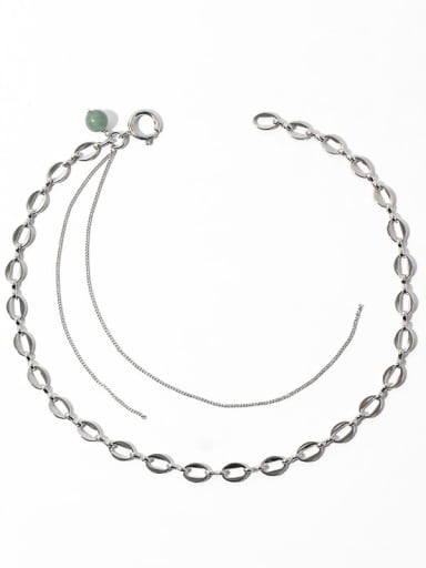 Brass Geometric Vintage Tassel Necklace