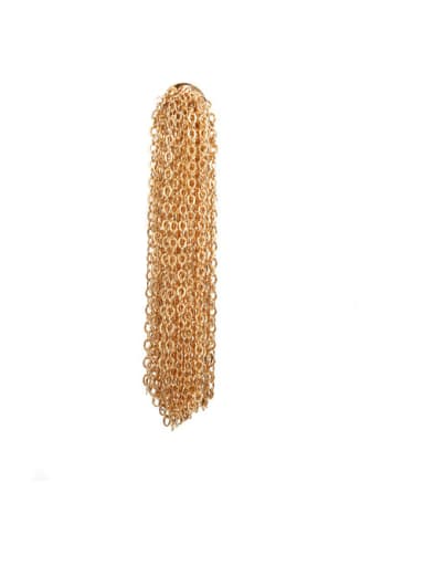 Gold earrings(single) Brass Tassel Vintage Threader Earring(single)