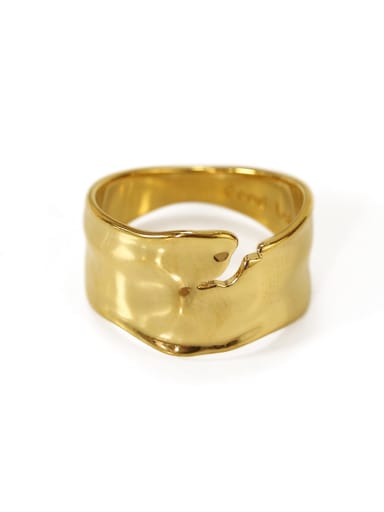 Brass Geometric Vintage Band Ring