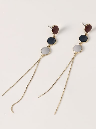 Brass Tassel Vintage Threader Trend Korean Fashion Earring