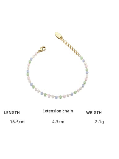 Brass Glass beads Minimalist Geometric Bracelet and Necklace Set