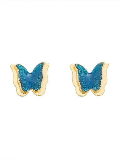 Brass Butterfly Dainty Stud Trend Korean Fashion Earring