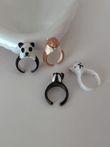 Brass Resin Icon Cute Band Ring