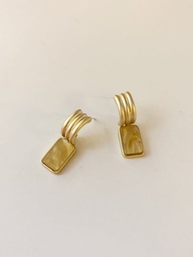 Alloy Acrylic Geometric Vintage matte Stud Earring/Multi-Color Optional