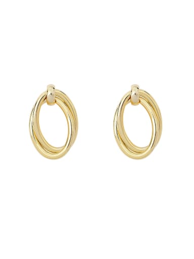 Brass Geometric Minimalist Stud Trend Korean Fashion Earring