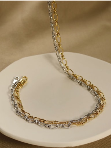 Brass Hollow Round chain Vintage Necklace