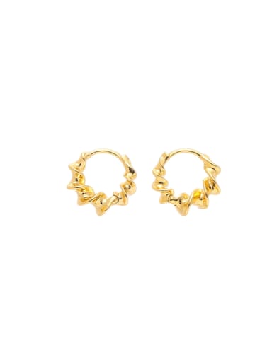 Ear buckle style Brass Geometric Trend Huggie Earring