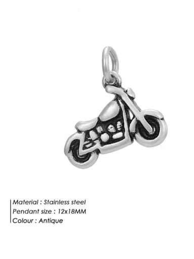 Stainless Steel 3d Motorcycle Pendant Diy Jewelry Accessories