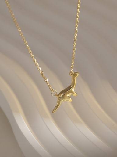 Brass Dragon Minimalist Necklace