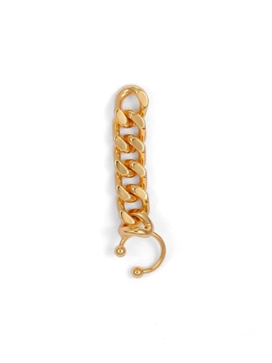 Brass Irregular Vintage Hollow Chain  Single Earring (only one)