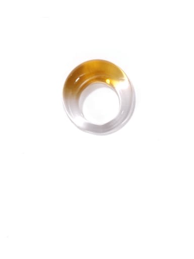 Millefiori Glass Multi Color Round Artisan Band Ring