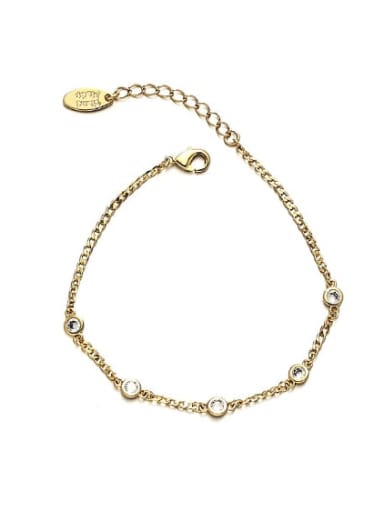 Zircon bracelet Brass Cubic Zirconia Minimalist Irregular Bracelet and Necklace Set
