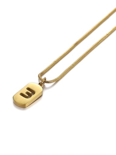 Number 3 Titanium Steel Number Minimalist Pendant Necklace