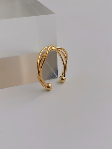 Copper Geometric Minimalist Stackable Fashion Ring