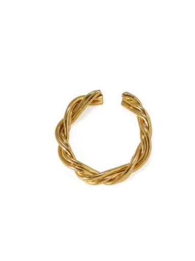 Twist ring Brass Geometric  Knot Vintage Band Ring