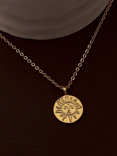 Brass Coin Vintage Necklace