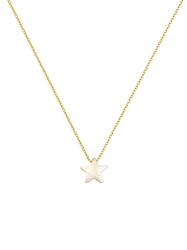 Brass Shell Star Minimalist Trend Korean Fashion Necklace
