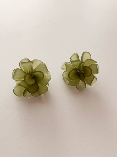 Resin Flower Vintage Stud Earring/Multi-Color Optional