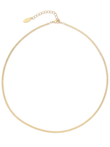 Golden necklace 42.5cm+5.5cm Brass Resin Water Drop Vintage Bead Chain Necklace