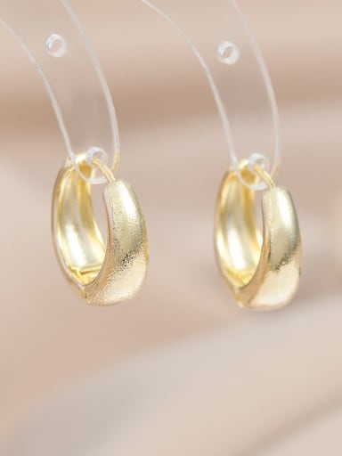 Gold ED896933 Brass Geometric Trend Hoop Earring