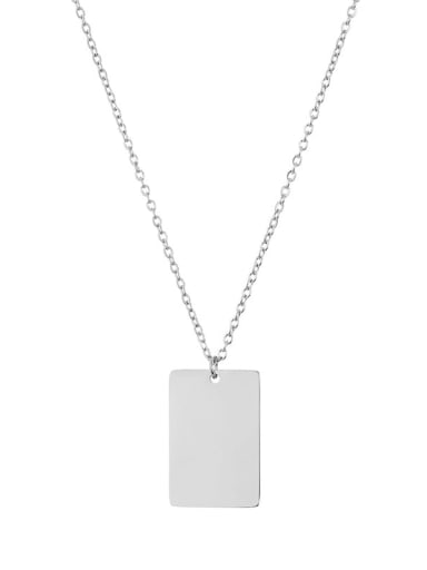 custom Stainless steel Geometric Minimalist Necklace