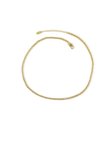 Brass Bead Locket Minimalist Necklace